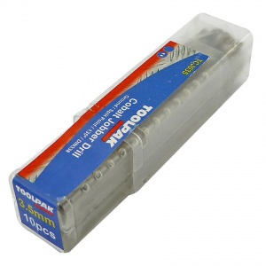 3.5mm x 70mm Cobalt Ground Jobber Drill Pack of 10
